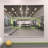 Modern Home Gym Mirror, Wall-Mounted, Framed, Silver-1780506310-1780506308