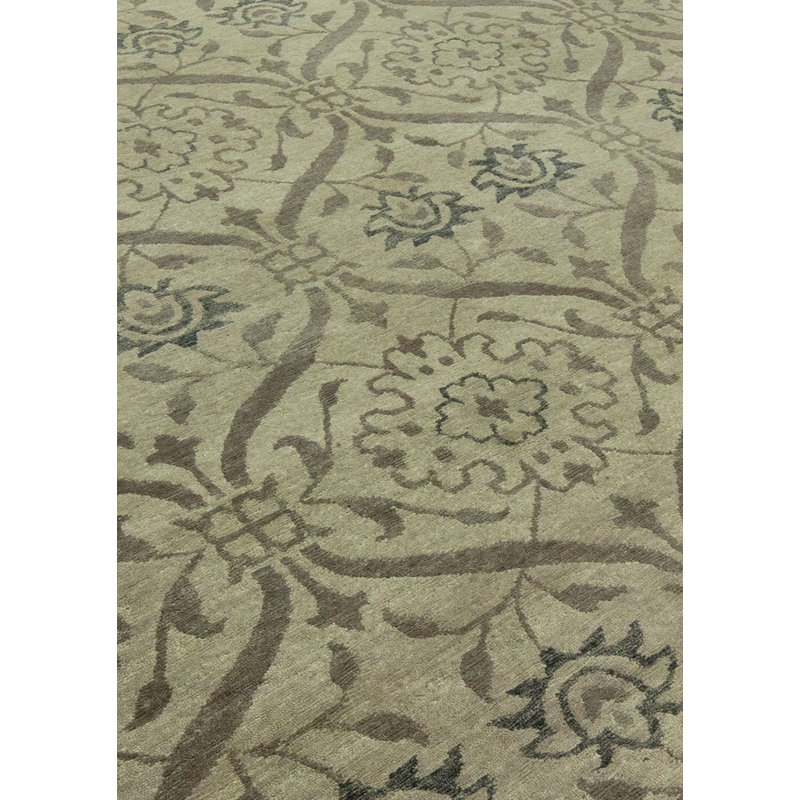Mcallister Wool Geometric Area Rug in Chamoid, Rectangle 8' x 10'
