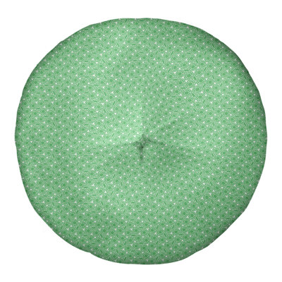 Coussin de sol à motif de treillis hexagonal Katelyn Elizabeth