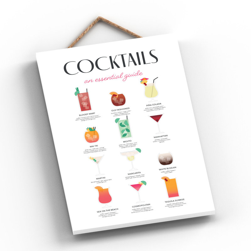 Handmade Food & Beverage Wall Decor on Wood