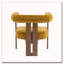 Fauteuil d'appoint rembourré en velours-1994665494