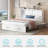 Queen Murphy Bed Cabinet with USB & Storage, Foldable Mattress for Guest Room-1479910119