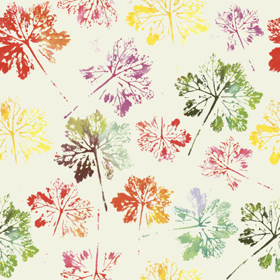 Pattern Of Leaves Seamless by Olga_Aleksieieva - Wrapped Canvas Painting