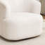 Fauteuil demi-tonneau pivotant rembourré Pietsch