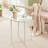 Small Round Side Table with Removable Tray, Folding Accent Table for Bedroom, Balcony, and Garden-36557334
