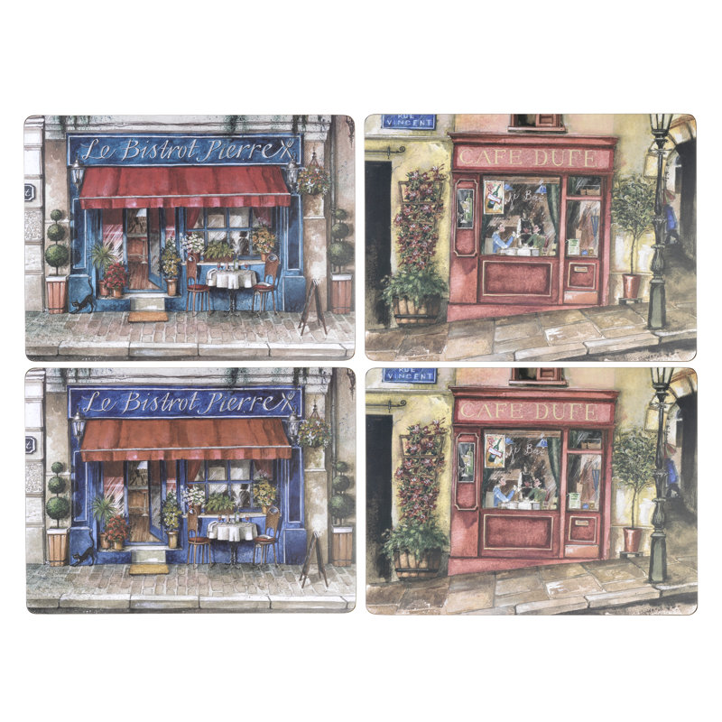4 Piece Café De Paris Placemat Set