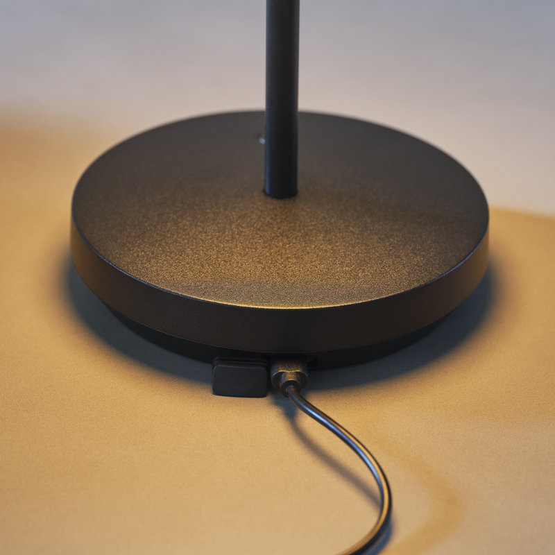 Tepa Short Accent Rechargeable Table Lamp, Black