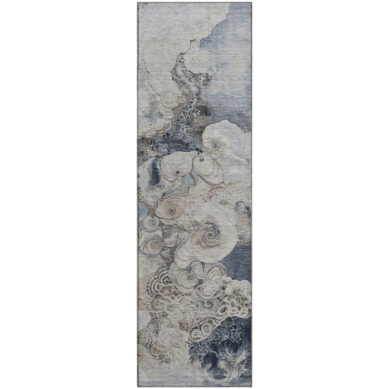 Premium Machine Washable Medena AMF1860 Abstract Rug, Runner 2'3" x 7'6"