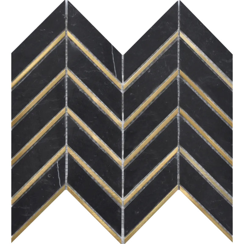 12" x 12" Marble Basketweave Mosaic Tile