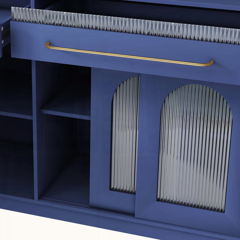Large Buffet with Hutch and Power Outlet