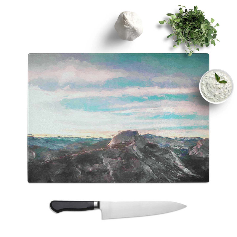 Glass Glacier Point in California in Abstract Chopping Board, 39 cm W x 28.5 cm L