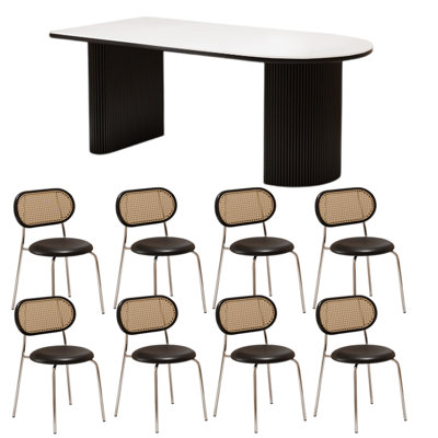 Ensemble de table de salle à manger simple de style français