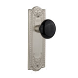 Meadows Plate with Black Porcelain Door Knob