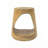 Wood-Like Texture MGO Hollow Side Table-1363726645