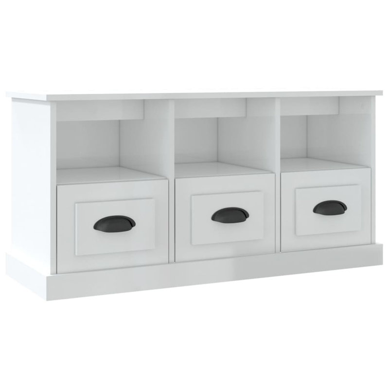 Leli TV Stand, High Gloss White