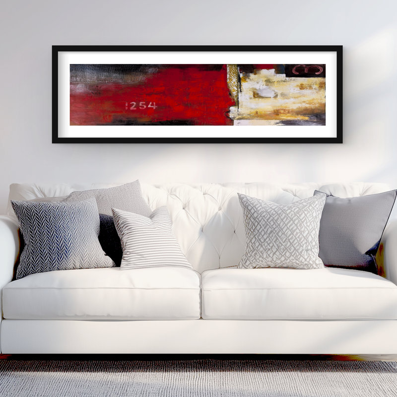Art industriel abstrait avec chiffres - reproduction de motif beige