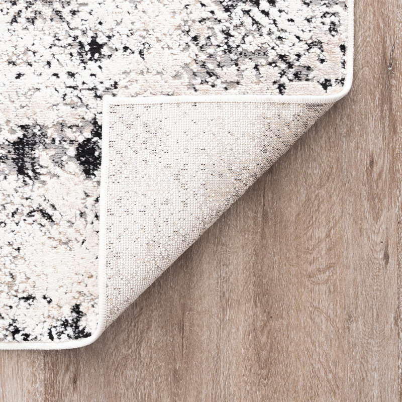 Adrian Contemporary High-Low Abstract Beige Indoor Area Rug, Assorted Sizes, Runner 2'3" x 7'3"