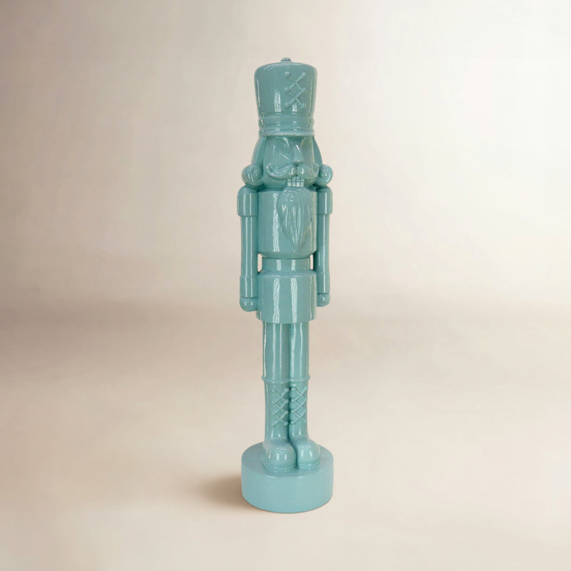 Décoration de Noël casse-noisette, Bleu clair, H 13,58 po x l 4,33 po x P 4,72 po