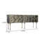 Buffet rétro en bois gris patiné rétro