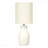 Table Lamp - 17"H, Cream Ceramic Material
