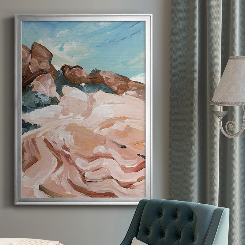 Impasto Plateau I, reproduction encadrée de qualité supérieure - prête à être accrochée, H 24,5 po x l 18,5 po x P 1 po