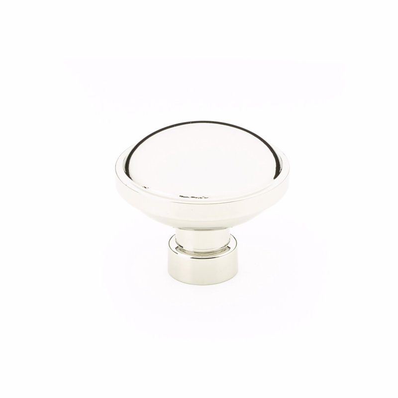 Brandt Circle Knob, Polished Nickel, 1.75''