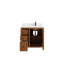 Meuble-lavabo simple 36 po avec plateau en quartz Cleven-1045384289