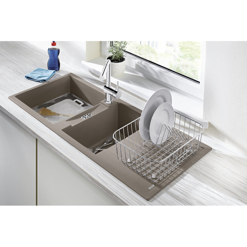 Metra 1.5 Bowl Inset Kitchen Sink, Tartufo