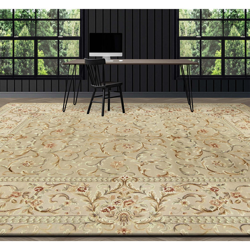Handmade Silk and Wool Oriental Area Rug