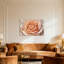 Plantes et fleurs délicates motifs de pétales de rose pêche-658505181