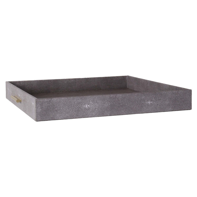 Decorative Tray, Slate, 3" H x 24" W x 24" D