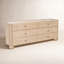 Gibson 6 Drawer Dresser Natural