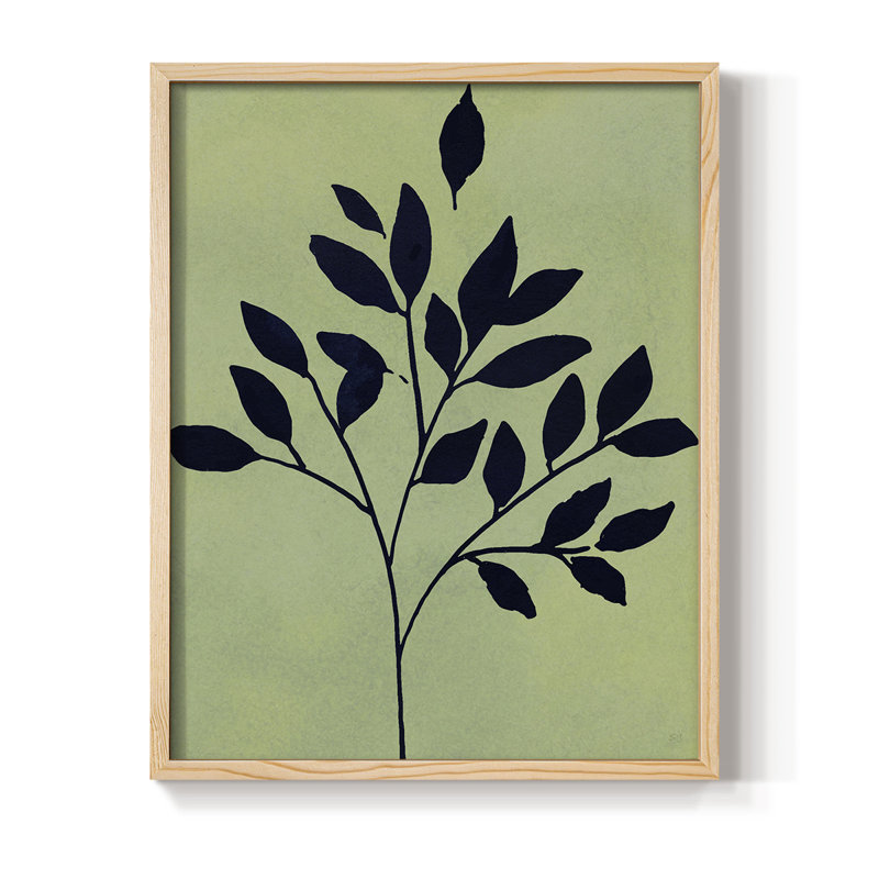 Earthly Botanical I, reproduction encadrée - bois massif, Naturel, H 11 po x l 9 po