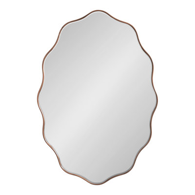 Scalloped Oval Bathroom Mirror