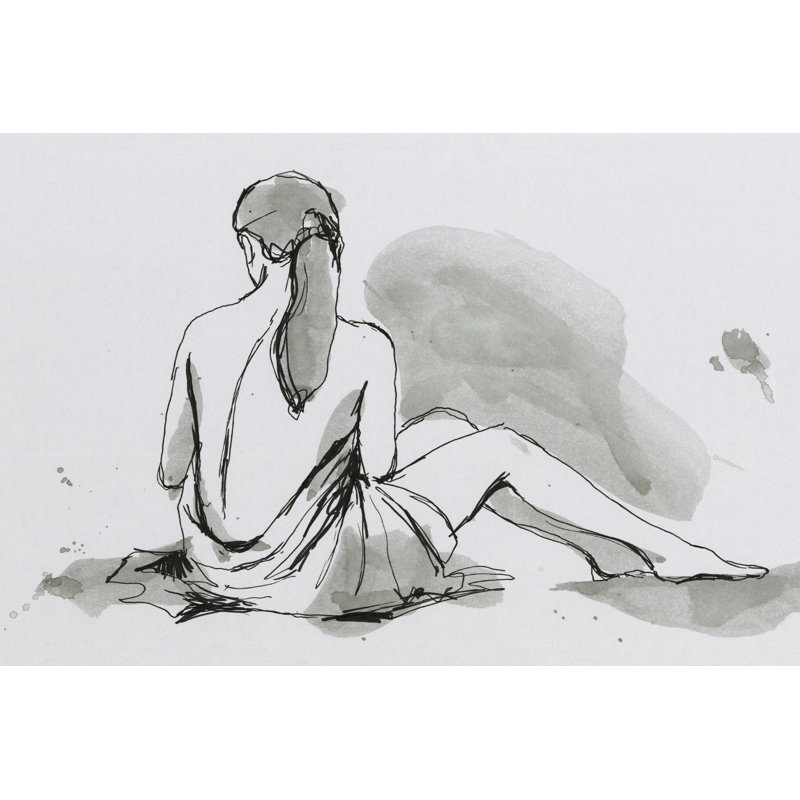 Draped Nude III by Ethan Harper - Wrapped Canvas Painting, 20cm H x 30cm W x 3.8cm D