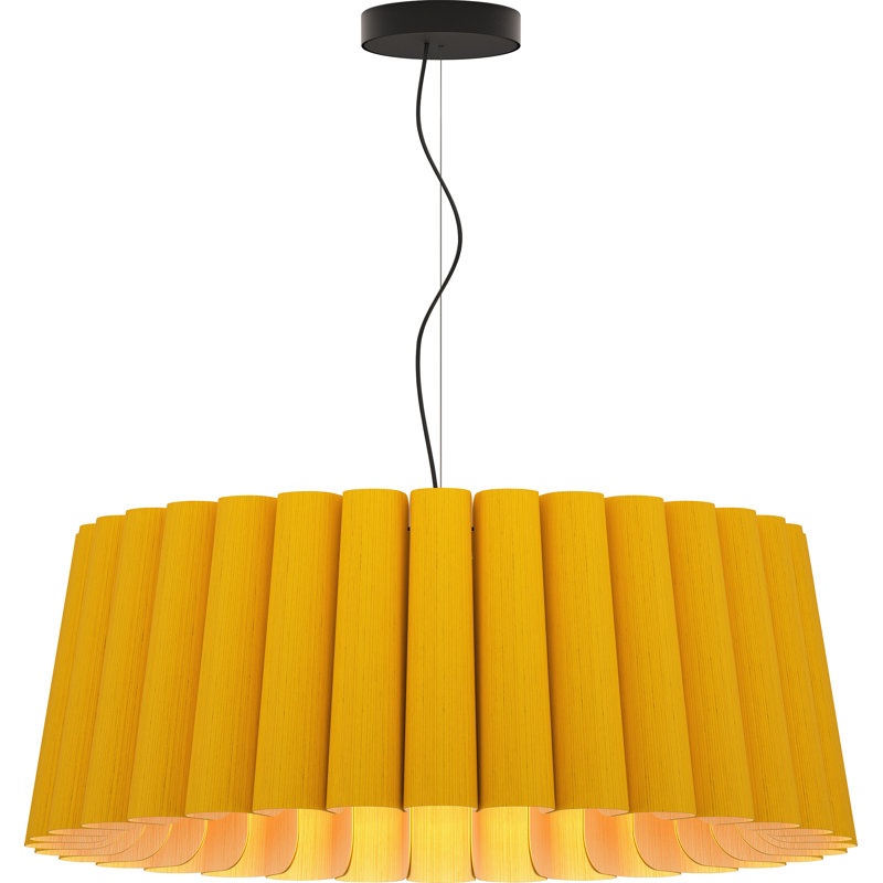 Luminaire suspendu unique à 1 lumière Renata, Jaune