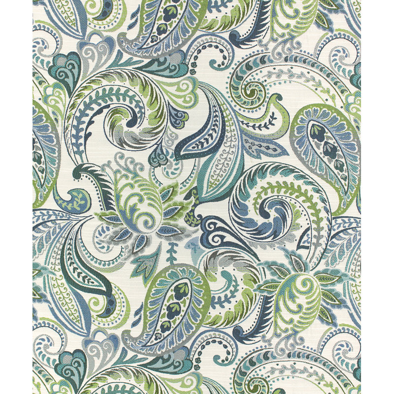 Tissu Marielle, Blanc lagon / ivoire