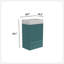 Meuble-lavabo moderne rayé de 20 po avec lavabo en céramique, armoire de salle de bain autoportante pour salle de bain moderne, KD-212912890
