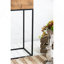 Ensemble de 2 boîtes en bois récupéré avec support en fer noir, L: 11 x 11 x 29,5 po: 8,5 x 8,5 x 21,5