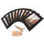 Elestine Black Wicker / Rattan Matte Picture Frame - Set of 10