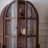 Retro Nut-Brown Solid Wood China Cabinet