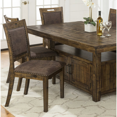 Antxon 18.5'' H Upholstered Acacia Side Chair