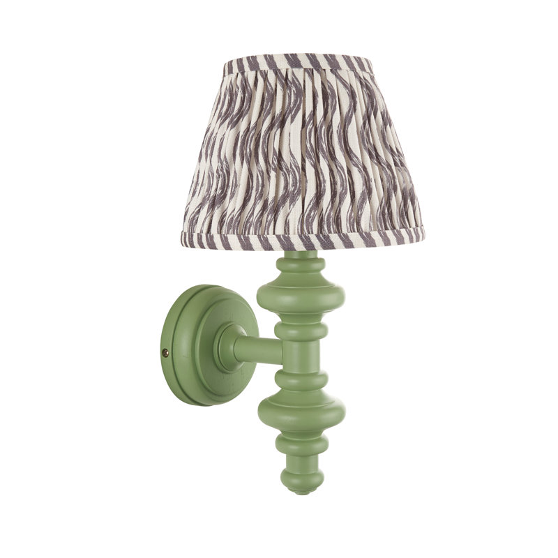 Carnaby Wallchiere, Grey/White Ikat, Green