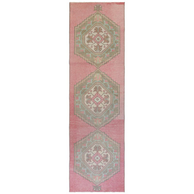 Vintage Turkish Village Rugs One-of-a-Kind Runner 2'10" X 9'8" Area Rug