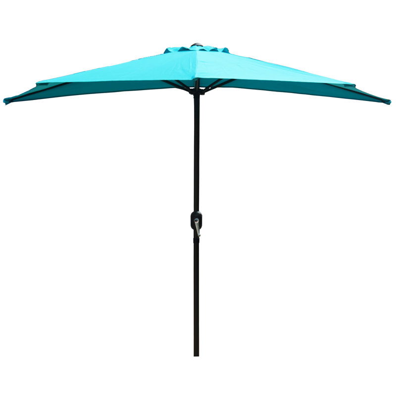 Parasol de marché 8 pi 8 po Alder, Bleu ciel