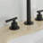 2-handle Bathroom Faucet with Drain Assembly