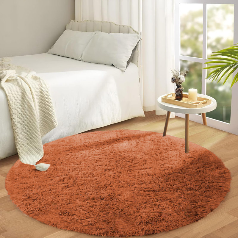 Round Audreauna Standard Shag 120cm X 120cm Area Rug
