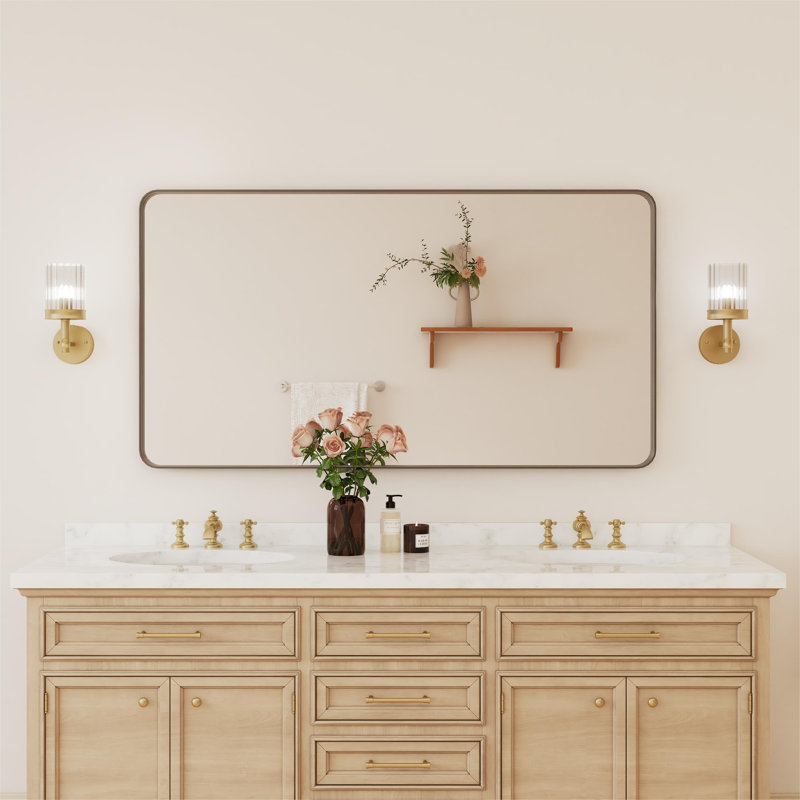 Miroir de salle de bain sur mesure, 55 po x 30 po