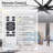 100 Inch 8 Blades Ceiling Fans With No Lights, Indoor/outdoor Black Ceiling Fan With Remote Control, Reversible Dc Motor,ceiling Fan For Bedroom, Patio, Black-122496495