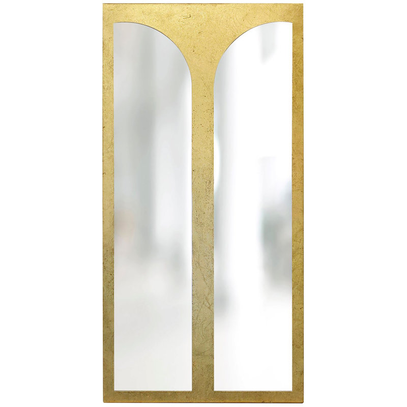 Miroir biseauté pleine longueur Gheorghina, Doré